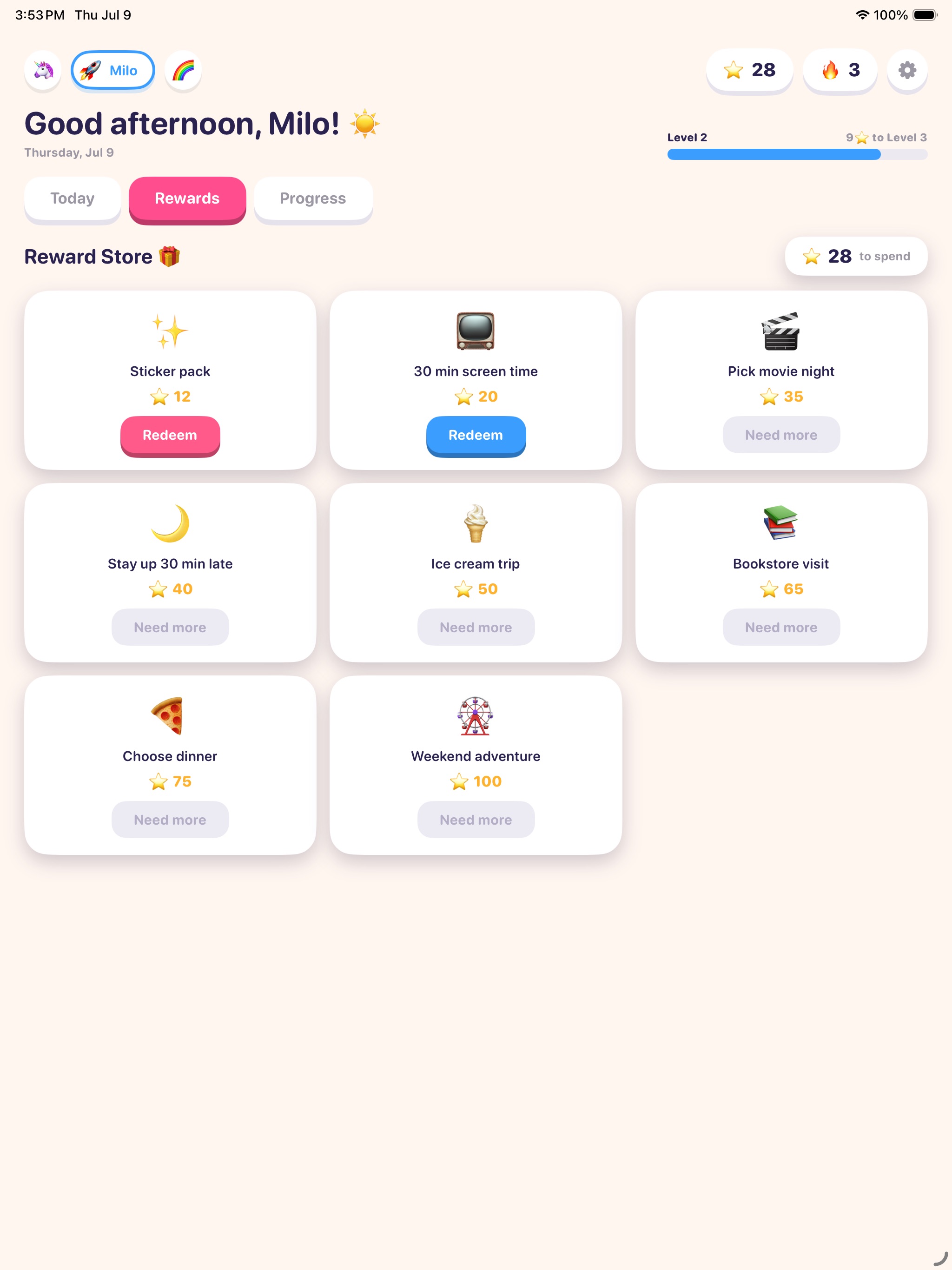Mini Quests: Chore Chart