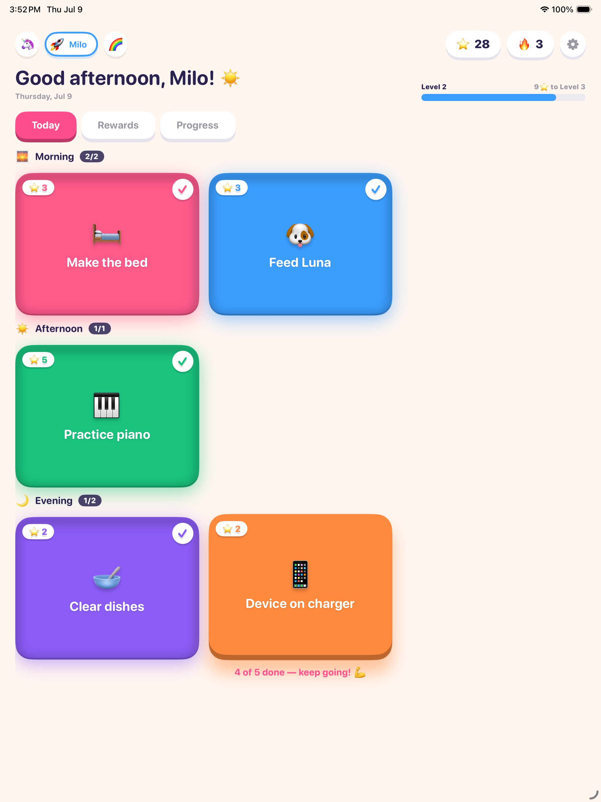 Mini Quests: Chore Chart